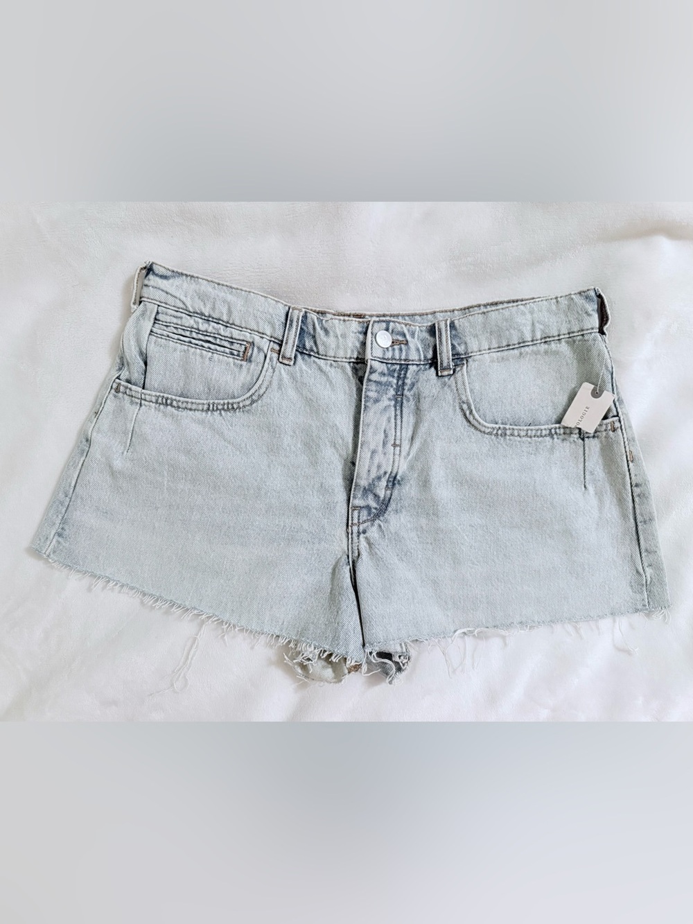 Pilcro Light Blue Denim Cutoff Shorts